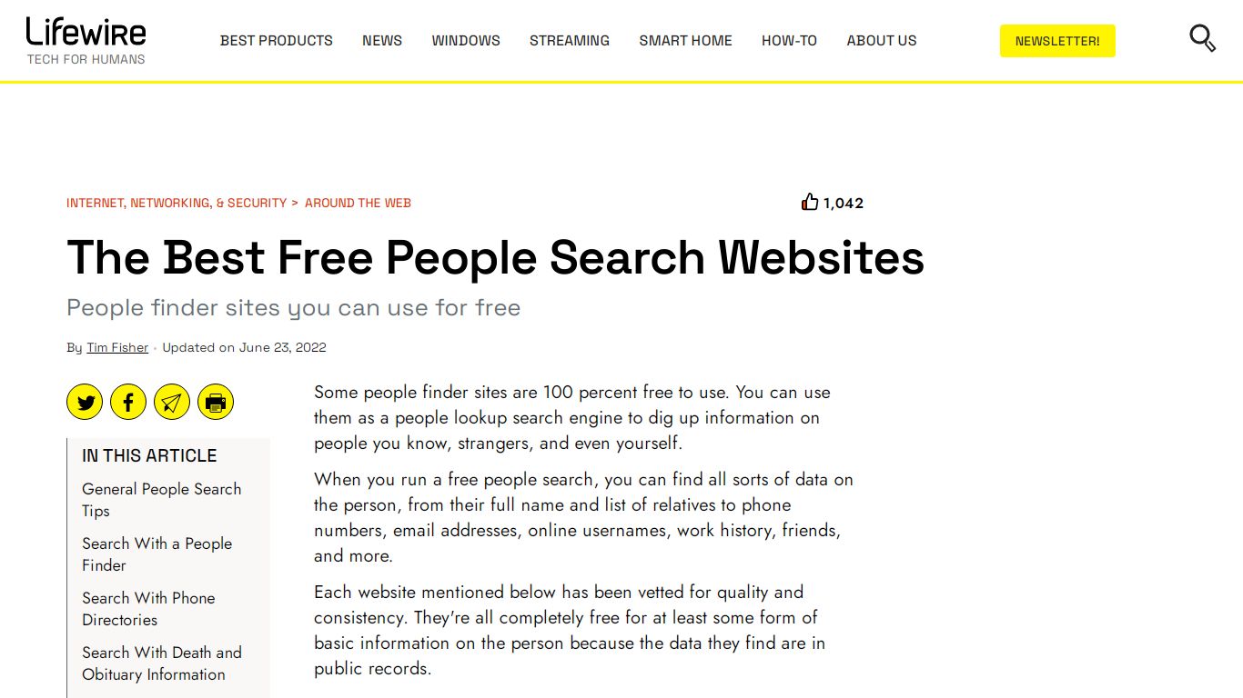 The Best Free People Search Websites - Lifewire